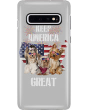 Load image into Gallery viewer, Keep America Great Yorkshire Terrier Gift For Dog Lovers Phone case
