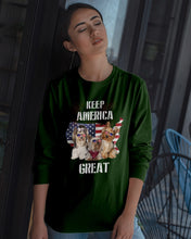 Load image into Gallery viewer, Keep America Great Yorkshire Terrier Gift For Dog Lovers Unisex Long Sleeve
