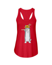 Load image into Gallery viewer, Cat Plays Flute Special Custom Design For Music Lovers Ladies Flowy Tank
