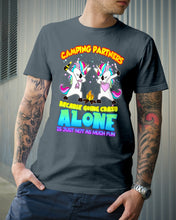 Load image into Gallery viewer, Camping Partners Because Going Crazy Alone Is Just Not As Much Fun Guys Tee
