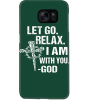 Load image into Gallery viewer, Let You Relax I Am With You Gray Background Phone case
