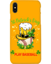 Load image into Gallery viewer, Baseball Drink Beer Day St Patrick's Day Gift For Baseball Lovers Phone case
