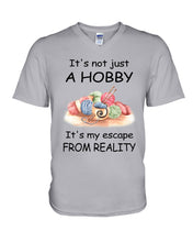 Load image into Gallery viewer, It's Not Just A Hobby It's My Escape From Reality Gift For Embroider Lovers Guys V-Neck
