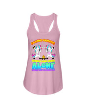 Load image into Gallery viewer, Camping Partners Because Going Crazy Alone Is Just Not As Much Fun Ladies Flowy Tank
