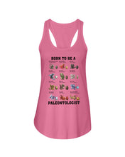 Load image into Gallery viewer, Born To Be Paleontologist Custom Design Gift For Kids Ladies Flowy Tank

