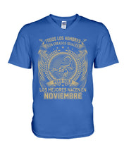 Load image into Gallery viewer, Los Mejores Nacen En Noviembre Gift For Men Guys V-Neck
