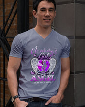Load image into Gallery viewer, I Used To Be Her Angel Now She’s Mine Gift For Mommy Girl’s Guys V-Neck
