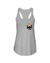 Load image into Gallery viewer, Cavalier King Charles Spaniel In Pocket - Dogs Lovers Gift Ladies Flowy Tank
