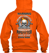 Load image into Gallery viewer, Grumpy Sarcastic Unpredictable Unmedicated Pipe Fitter Hoodie
