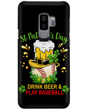 Load image into Gallery viewer, Baseball Drink Beer Day St Patrick's Day Gift For Baseball Lovers Phone case
