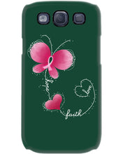 Load image into Gallery viewer, Faith Butterfly Breast Cancer Awareness Custom Design Phone case
