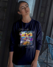 Load image into Gallery viewer, Butterfly Sunset On Beach Those We Love Don't Go Away Gift For Lover Unisex Long Sleeve
