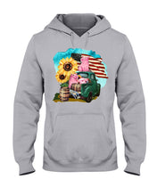 Load image into Gallery viewer, Black Phone Case With Pig Sunflower Gift For Pig Lovers Hoodie
