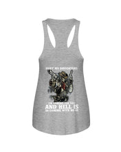 Load image into Gallery viewer, I'm Coming For You And Hell Is Coming With Me Ladies Flowy Tank
