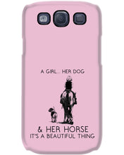 Load image into Gallery viewer, A Girl Her Dog Her Horse It's A Beautiful Thing Phone case
