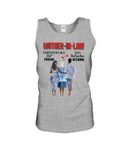 Load image into Gallery viewer, Daughter In Law's Best Friend Son's Best Partner In Crime Gift For Mom In Law Unisex Tank Top
