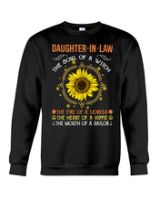 Load image into Gallery viewer, Daughter-in-law A Soul Of A Witch Fire Of A Lioness Sweatshirt
