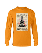 Load image into Gallery viewer, I'm Mostly Peace Love And Light Yoga Gift For Yoga Lovers Unisex Long Sleeve
