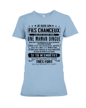 Load image into Gallery viewer, Je Suis Un Fils Chanceux Birthday Gift For Men Ladies Tee
