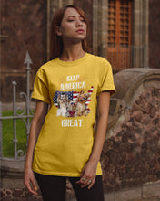 Load image into Gallery viewer, Keep America Great Yorkshire Terrier Gift For Dog Lovers Guys Tee
