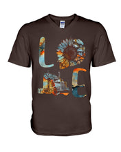 Load image into Gallery viewer, Love Trucker Simple Unique Custom Design For Personalized Job Gift Guys V-Neck
