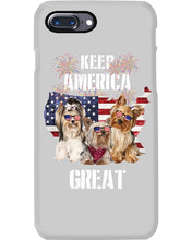 Load image into Gallery viewer, Keep America Great Yorkshire Terrier Gift For Dog Lovers Phone case
