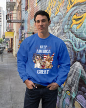 Load image into Gallery viewer, Keep America Great Yorkshire Terrier Gift For Dog Lovers Sweatshirt
