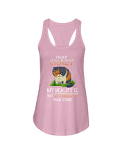 Load image into Gallery viewer, I'm Not Crazy My Reality Is Just Different Than Yours Custom Ladies Flowy Tank
