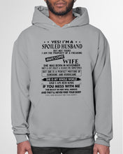 Load image into Gallery viewer, A Spoiled Husband Of November      Freaking Awesome Wife For Birthday Gift Hoodie
