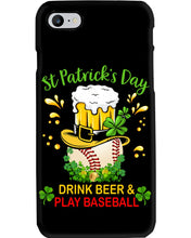 Load image into Gallery viewer, Baseball Drink Beer Day St Patrick's Day Gift For Baseball Lovers Phone case
