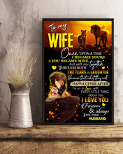 Load image into Gallery viewer, Husband Gift For Wife I Love You Forever And Always Vertical Poster
