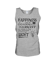 Load image into Gallery viewer, Happiness Can Be Found The Darkest Of Times Special Custom Design Unisex Tank Top
