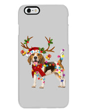 Load image into Gallery viewer, Beagle Gorgeous Reindeer Xmas Lights Gift For Dog Lovers Phone case
