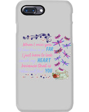 Load image into Gallery viewer, Butterflies When I Miss You I Just Have To Look Inside My Heart Gift For Lover Phone case
