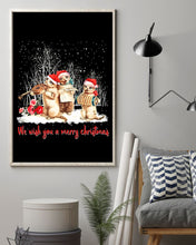Load image into Gallery viewer, Cats We Wish You A Merry Christmas Gift For Cat Lovers Vertical Poster
