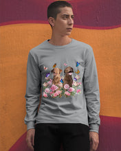 Load image into Gallery viewer, Gift For Dog LoversChesapeake Bay Retriever With Peonies Unisex Long Sleeve
