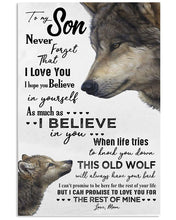 Load image into Gallery viewer, I Hope You Believe In Yourself Great Gift From Mom To Son Vertical Poster
