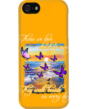Load image into Gallery viewer, Butterfly Sunset On Beach Those We Love Don't Go Away Gift For Lover Phone case
