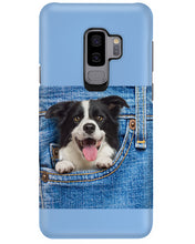 Load image into Gallery viewer, Border Collie In Denim Pocket Gift For Dog Lovers Phone case
