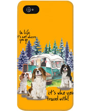 Load image into Gallery viewer, Cavalier King It's Who You Travel With Gift For Dog Lovers Phone case
