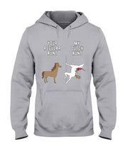 Load image into Gallery viewer, Funny Unicorn Difference Between Your Regular Aunt And My Dutch Aunt Hoodie
