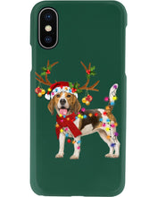 Load image into Gallery viewer, Beagle Gorgeous Reindeer Xmas Lights Gift For Dog Lovers Phone case
