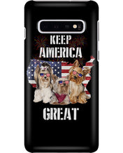 Load image into Gallery viewer, Keep America Great Yorkshire Terrier Gift For Dog Lovers Phone case
