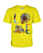 Load image into Gallery viewer, Love Trucker Simple Unique Custom Design For Personalized Job Gift Guys V-Neck
