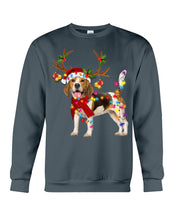 Load image into Gallery viewer, Beagle Gorgeous Reindeer Xmas Lights Gift For Dog Lovers Sweatshirt
