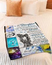 Load image into Gallery viewer, Inside Blanket Is A Piece Of My Heart Mom Gift For Daughter Fleece Blanket
