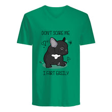 Load image into Gallery viewer, Don't Scare Me I Fart Easily Gift For Dog Lovers Guys V-Neck
