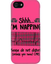 Load image into Gallery viewer, Cute Coffee Cup Shh I’m Napping Please Do Not Disturb Gift For Nurse Phone case
