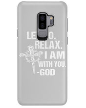 Load image into Gallery viewer, Let You Relax I Am With You Gray Background Phone case
