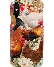 Load image into Gallery viewer, Lovely Phone Case With Flowers Gift For Chicken Lovers Phone case
